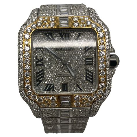 iced out cartier glasses replica|cartier iced out watch price.